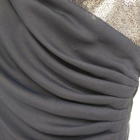 NWT Adrianna Papell Evening Navy Cocktail Dress, Size 4 - Picture 6 of 8